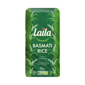 Basmati rice, rice online, gluten free, laila rice, laila foods, grocery online, 2kg pack