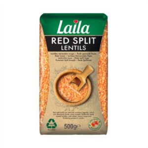 Red Split Lentils, 500g pack, Bean, lentils, Laila Foods, Grocery Online, Masoor Dal