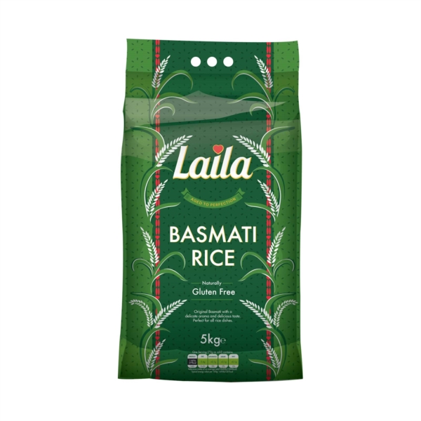 Basmati rice, rice online, gluten free, laila rice, laila foods, grocery online, 5kg pack
