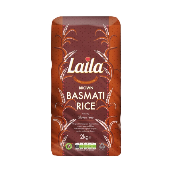 Brown Basmati Rice, Basmati rice, Laila Rice, 2Kg Rice Online, Grocery Online