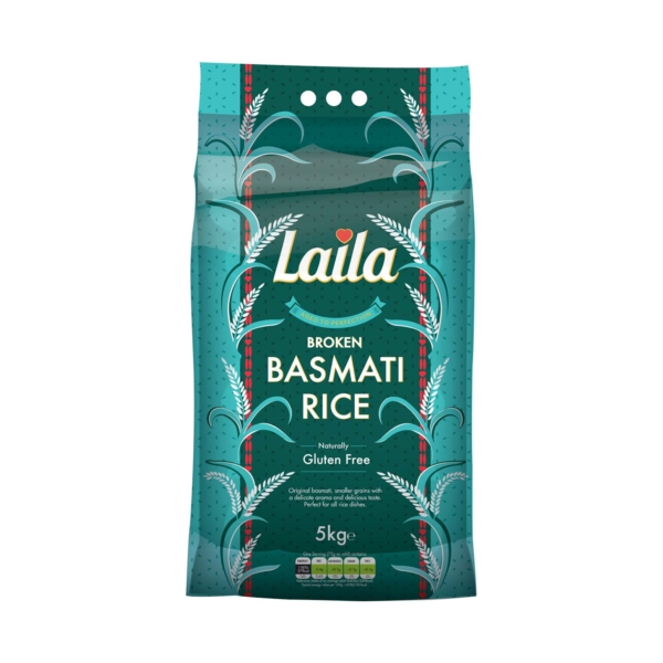 Broken basmati rice, laila rice, rice online, 5kg pack, grocery online