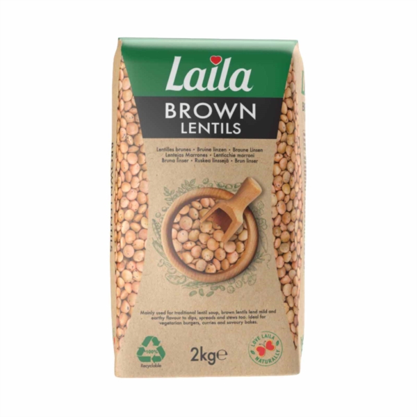 Brown Lentils, Beans, Laila Foods, Masoor Dal, Grocery online, 2kg Pack