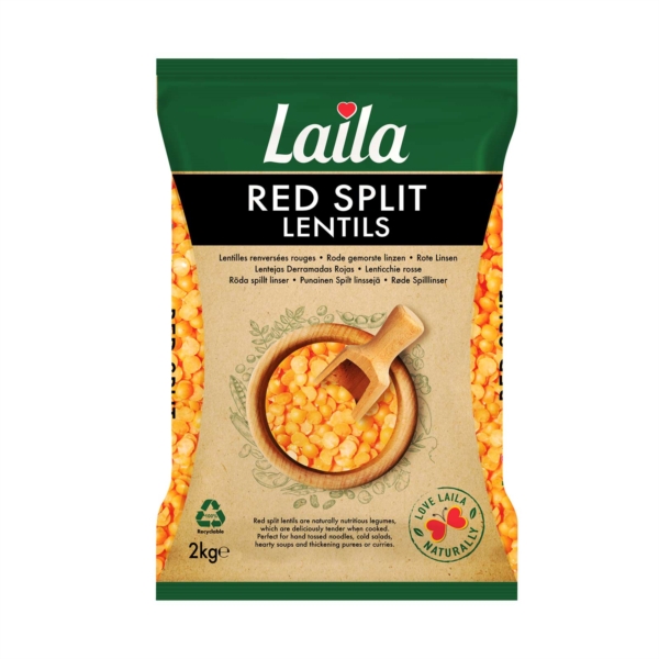 Red Split Lentils, 2kg pack, Bean, lentils, Laila Foods, Grocery Online, Masoor Dal