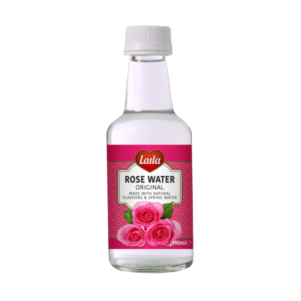 Original Rose Water, edible rose water, laila foods, 190ml bottle