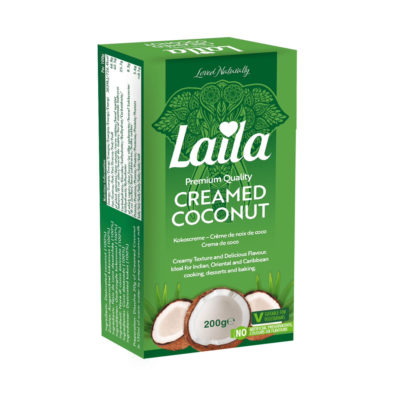 Laila Creamed Coconut 200g