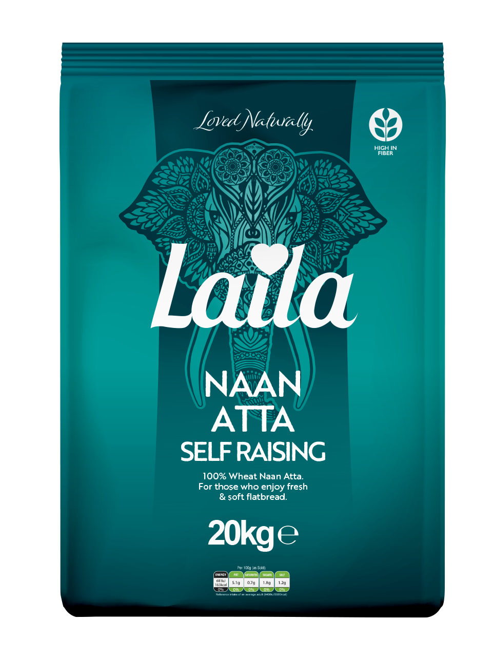 Laila Naan Atta Self Raising 20kg